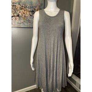 Survival Dress Womens Small Gray Sleeveless Tank Maxi Summer Beach Soft Casual